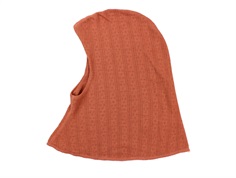 Joha balaclava burnt orange merinould/silke